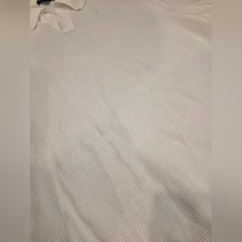 Zegna Italy Men Polo Ribbed Hem Shirt Premium Cotton Short Sleeve Ochre $1100 - Picture 11 of 16